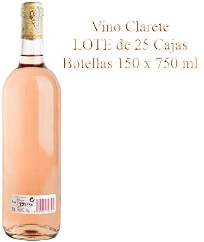 Lote 25 Cajas de Vino Clarete de mesa Cosechero "Los Corzos" Botellas 150 x 750 ml