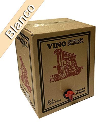 Bag in Box 15L Vino Blanco Joven Bodega Los Corzos (Equivalente a 20 Botellas de 750 ml)