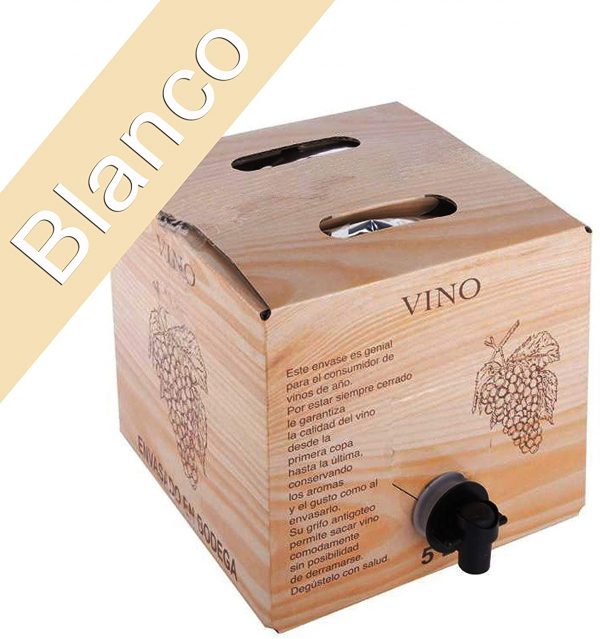 Bag in Box 5L Vino Blanco Cosechero Joven de Bodega Los Corzos