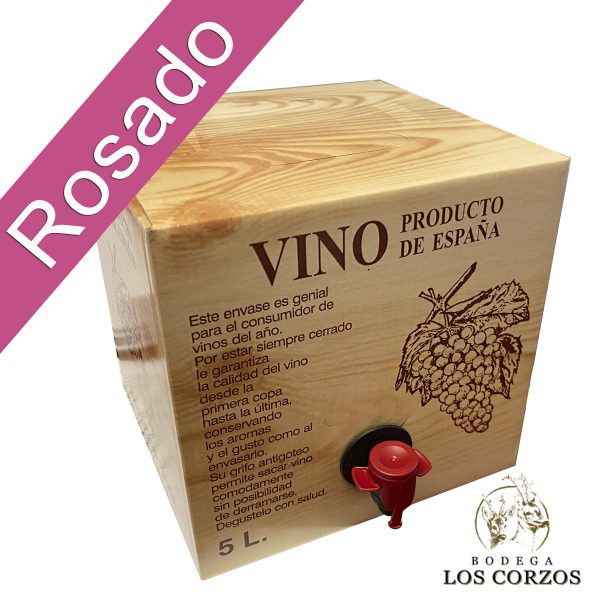Bag in Box 5L Vino Rosado Joven Bodega Los Corzos