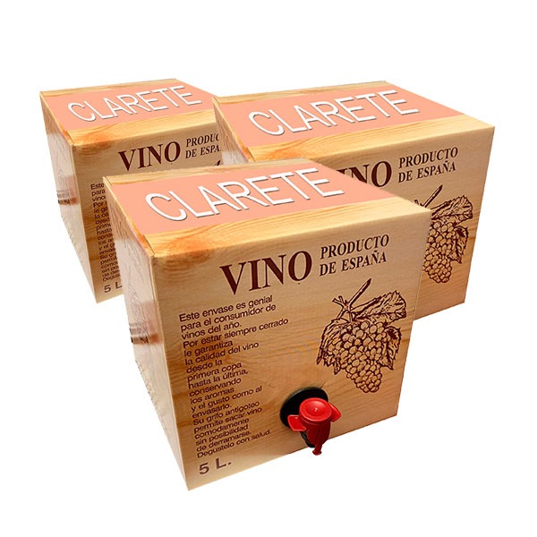 Lote de Bag in box 5L Vino Clarete