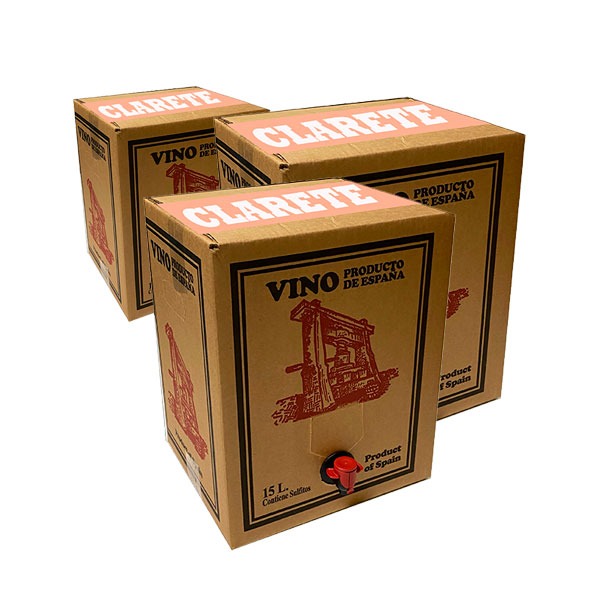 Lote de Bag in box 15L Vino Clarete