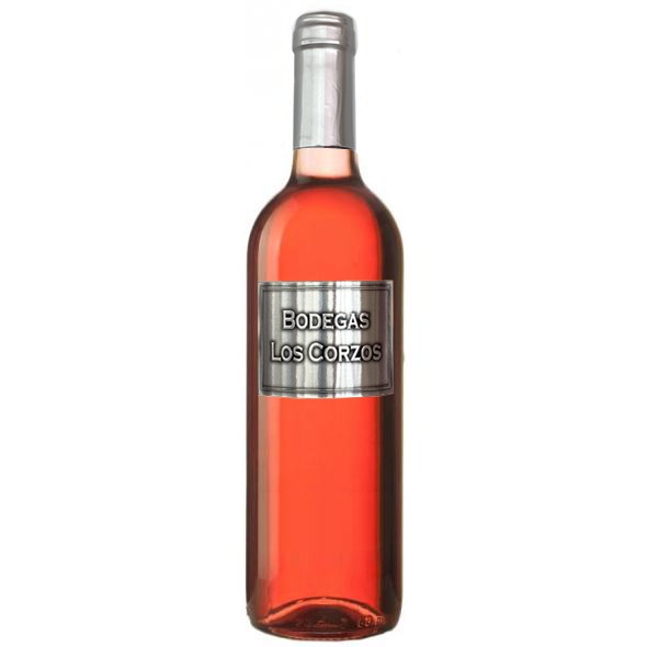 Vino rosado etiqueta metálica
