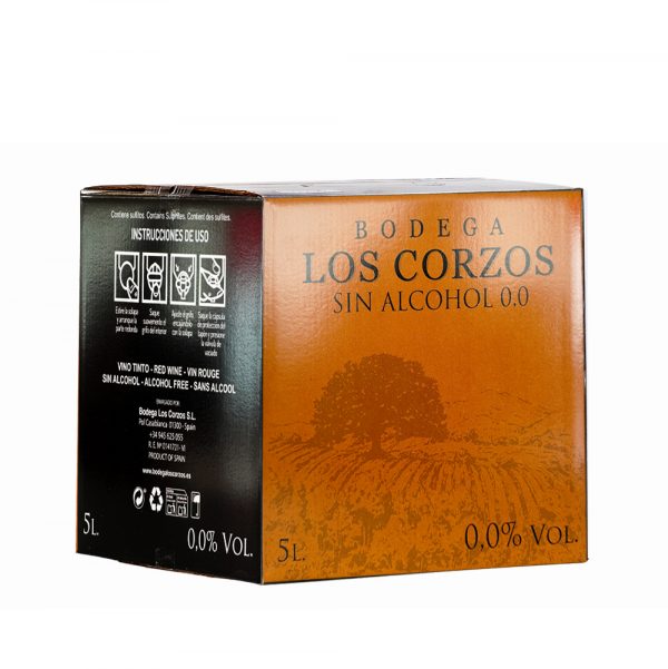 Bag in Box 5L Vino Tinto 0,0 SIN ALCOHOL – Bodega Los Corzos