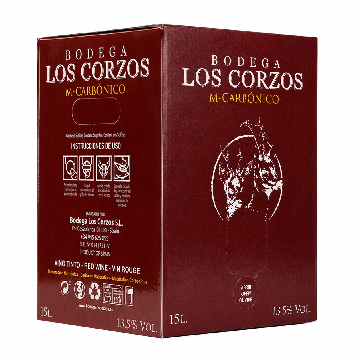 Bag in Box 15L Vino Tinto Maceración Carbónica 13,5 % Vol 1 Bag in Box 15L Vino Tinto Maceración Carbónica 13,5 % Vol
